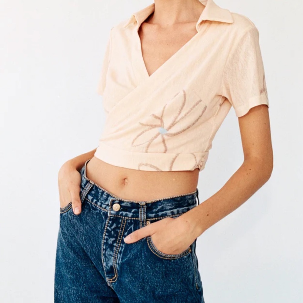 With Jean wrap top